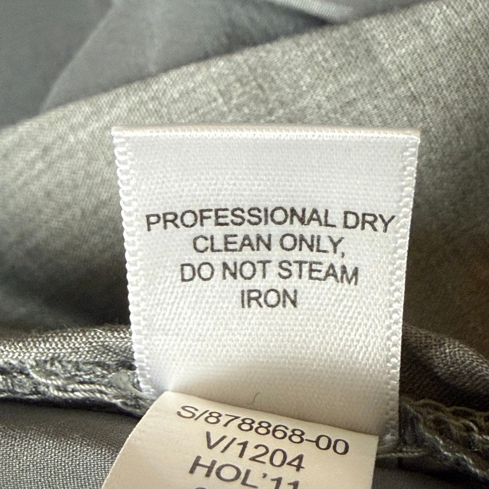 Banana Republic Jackson Fit Pants Womens 8P Gray Wool Blend Fully Lined NWT - Picture 5 of 16